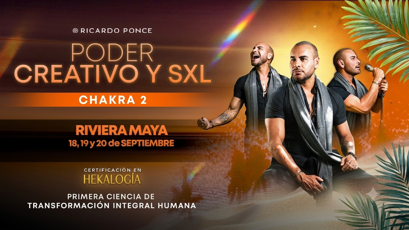 Poder Creativo y Sexual — Chakra 2 · Riviera Maya, 18, 19 y 20 de septiembre