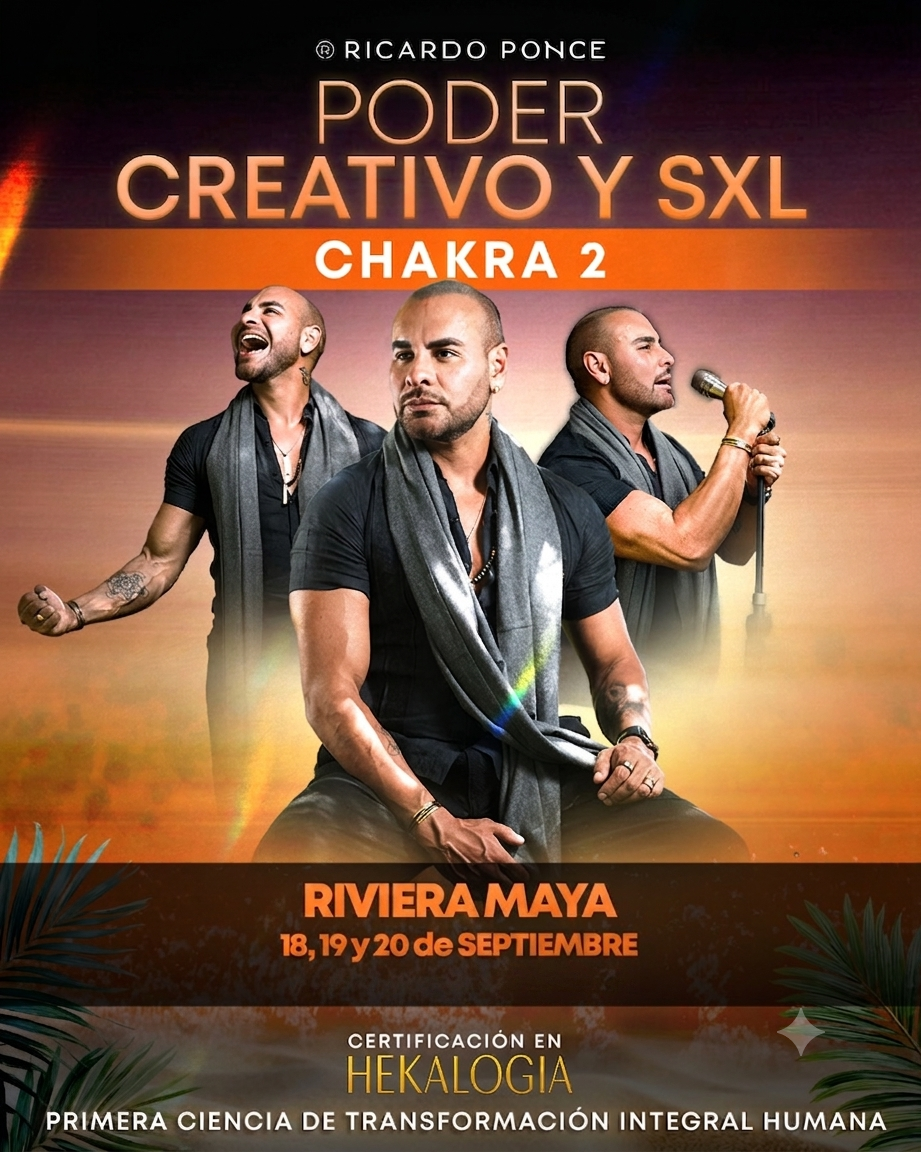 Poder Creativo y Sexual — Chakra 2 · Riviera Maya, 18, 19 y 20 de septiembre